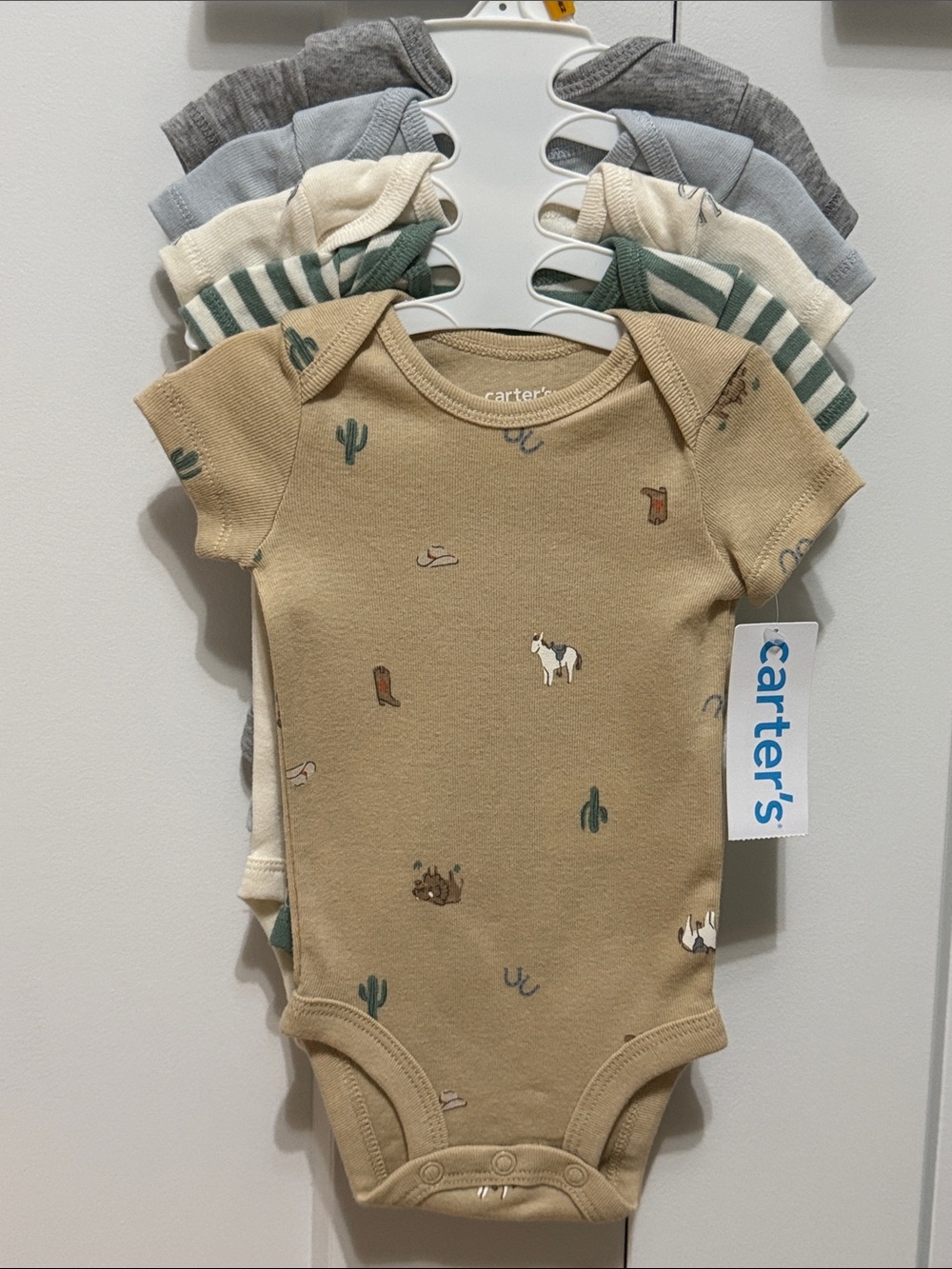 Carter’s | NEW: Western Print 5-Pack Bodysuits - Size Newborn (0M)